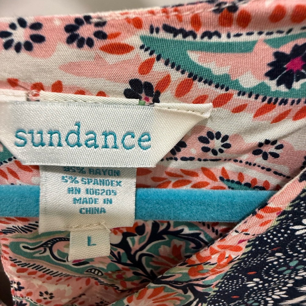 Sundance Everyday Dream Paisley Printed Boho Dress - Size Large. - Picture 3 of 7